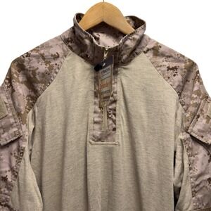 USMC FROG FR DriFire Desert Marpat Combat Ensemble Defender 1/4 Zip Shirt Sz M-R
